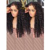 YSwigs 4C Curly Baby Hair Realistic Edges 13x4 Deep Curly HD Lace Front Wig NEW07
