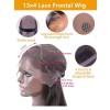 Ombre Lace Frontal Wig Virgin Brazilian Human Hair Bleached Knots Pre Plucked Hairline HD Lace,YS711