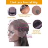 Highlight Ombre Lace Frontal Wig Virgin Brazilian Human Hair Bleached Knots Pre Plucked Hairline HD Lace,YS801