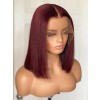 YSwigs Straight Hair 13X6 HD Lace Front Wig Human Hair Wigs 99J Red Burgundy Human Hair Deep Part Wigs YS005