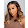 YSwigs HD Lace Wig Ombre Body Wave Pre Plucked Human Hair 360 Lace Wig