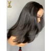 5x5 Straight Layer Cut HD Lace Closure Human Hair Wigs, YS910