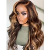 YSwigs 180% Density Highlight Body Wave Human Hair Wigs Undetectable Dream HD lace 360 Lace With Baby Hair  HXQ003