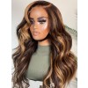 YSwigs 180% Density Highlight Body Wave Human Hair Wigs Undetectable Dream HD lace 360 Lace With Baby Hair  HXQ003