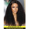 YSwigs 180% Density Undetectable Dream HD lace Virgin Brazilian Human Hair Afro Curly 360 Lace Wigs GX02071