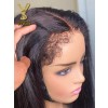 YSwigs 4C Curly Baby Hair Realistic Edges 13x4 Straight HD Lace Front Wig NEW03