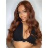 YSwigs 5×5 Undetectable HD Lace Brown Hair Virgin Brazilian Human Hair Wig CLS-10