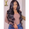 YSwigs Body Wave Virgin Human Hair Full Lace Wigs for Black Women