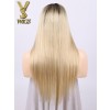 YSwigs Dark Root Ombre #613 Blonde Lace Front Virgin Human Hair Wigs in Stock
