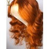 YSwigs Ginger Color Body Wave Human Hair HD Lace Front Wigs WD016