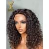 YSwigs Heavy Density Side Part 4x4 Transparent Deep Curly Lace Front Wig LS03