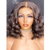 YSwigs Hot Selling Wavy Short Bob Style Undetectable Dream HD Lace Human Hair 136 Lace Front Wigs GX3151