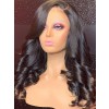 YSwigs Natural Wave Brazilian Virgin Hair Swiss Lace Glueless 4x4 Lace Closure Wig WW03