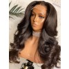 YSwigs Natural Wave Brazilian Virgin Hair Undetectable Lace Glueless 13x4 HD Lace Closure Wig WW04