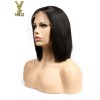 YSwigs Short Bob Wigs Straight Ombre Red 99J Green Blue 13x6 Lace Front Brazilian Human Hair Wigs