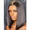 YSwigs Silky Straight Bob Undetectable Dream HD Lace Human Hair 136 Lace Front Wigs