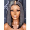 YSwigs Silky Straight Bob Undetectable Dream HD Lace Human Hair 136 Lace Front Wigs