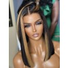 YSwigs Silky Straight Bob Undetectable Dream HD Lace Human Hair 13x6  Lace Front Wigs GX02082