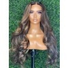 YSwigs Undetectable 13x6 HD Lace Highlight Color Body Wave Brazilian Human Hair Wig CLS-13