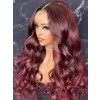 YSwigs Undetectable HD Lace Ombre 99j Natural Wave Brazilian Human Hair Wig CLS-19