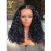 YSwigs Water Wave Brazilian Virgin Hair Swiss Lace Glueless 4x4 Lace Closure Wig WW01