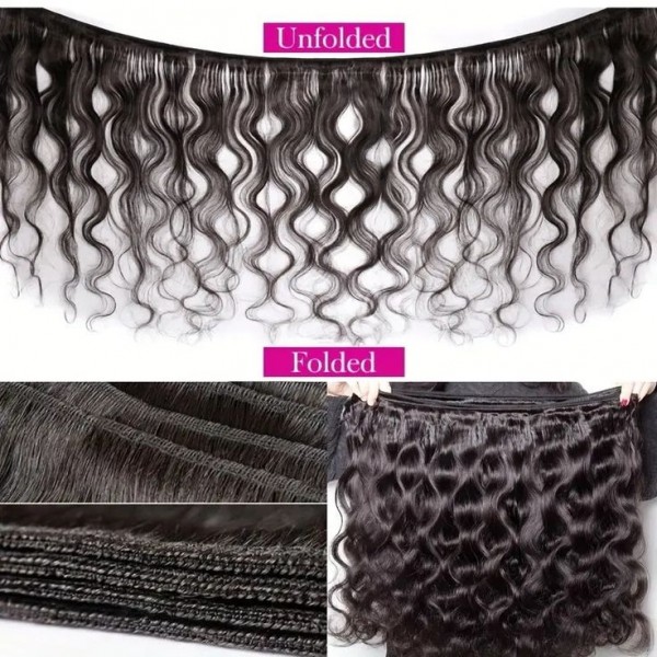 YSwigs Brazilian Virgin Body Wave Hair 3 Bundles+1 5x5 Hair Closure Human Hair  HXQ333