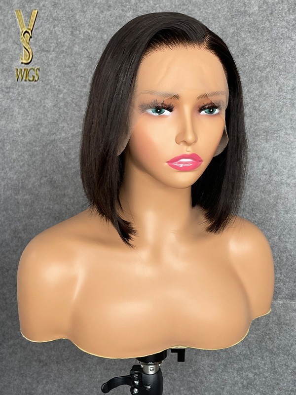 YSwigs C part BOB best quality  Virgin Human Hair 5*5 HD LACE CLOSURE Wigs ,LX10
