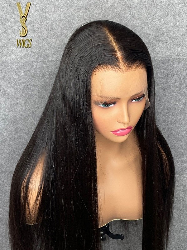 YSwigs Pre Plucked Undetectable HD lace Human Hair 13*4 lace front wig high-end wig raw materials, GX002