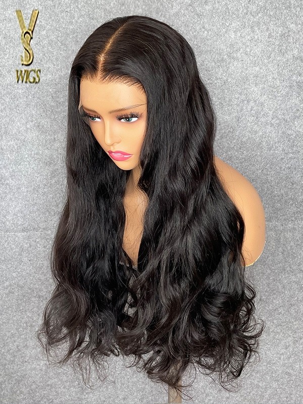 YSwigs Body Wave natural color HD Lace Wig best quality human hair wig ,LX06