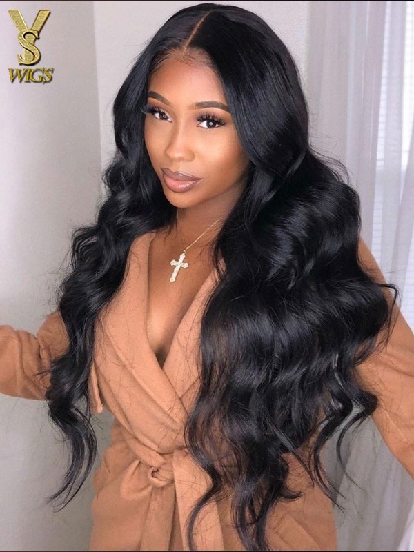 YSwigs Body Wave Lace Front Wigs Human Hair Pre Plucked with Baby Hair for Black Women,YS709