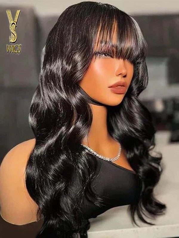 Buy 1 Send 1 Free Body Wave With Bangs 13*6 Lace Front Wigs 180% Density ，YS470