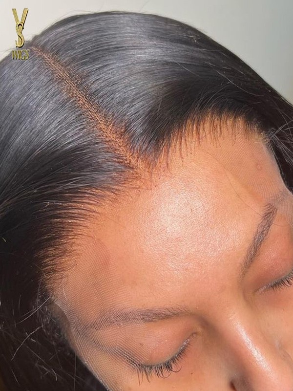 YSwigs Bye Bye Knots Natural Straight  360 HD Lace Wig with bangs wig ,YS15