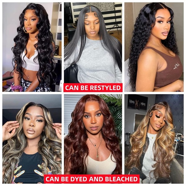 YSwigs Body Wave Lace Front Wigs Human Hair Pre Plucked with Baby Hair for Black Women,YS709