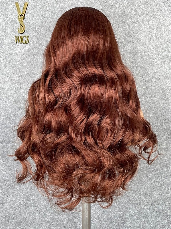 YSWIGS best quality  buautiful brown  HD Lace Human Hair Lace Front Wig ,LX08