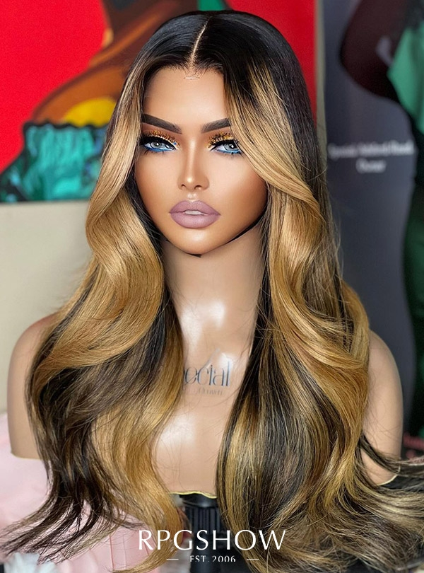 3wigs Total 399$  Body Wave Highlights 13*6 lace front wig,YS481