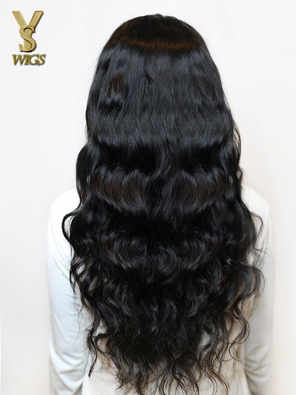 13x4 Body Wave Lace Front Wigs Human Hair Pre Plucked With Baby Hair 180% Density Glueless Brazilian Virgin Human Hair Wigs For Black Women HD Transparent Lace Front Wigs With Natural Black