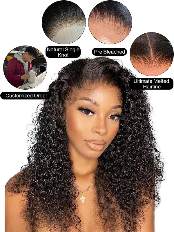 YSwigs Afro Curly Gorgeous 13x6 Undetectable HD Lace 24 Shiping Wig For Woman PRE02