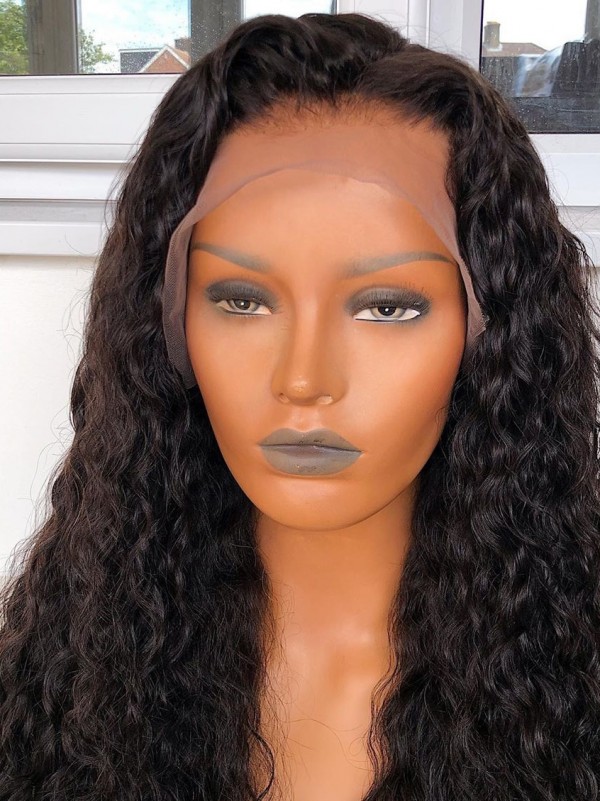 YSwigs Undetectable HD Lace Deep Curly Virgin Brazilian Human Hair Wig CLS-2