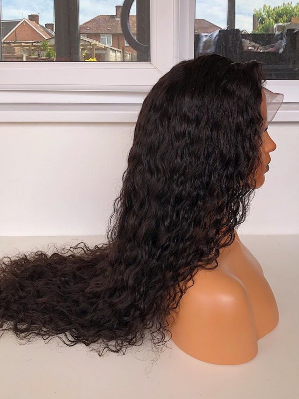 YSwigs Undetectable HD Lace Deep Curly Virgin Brazilian Human Hair Wig CLS-2