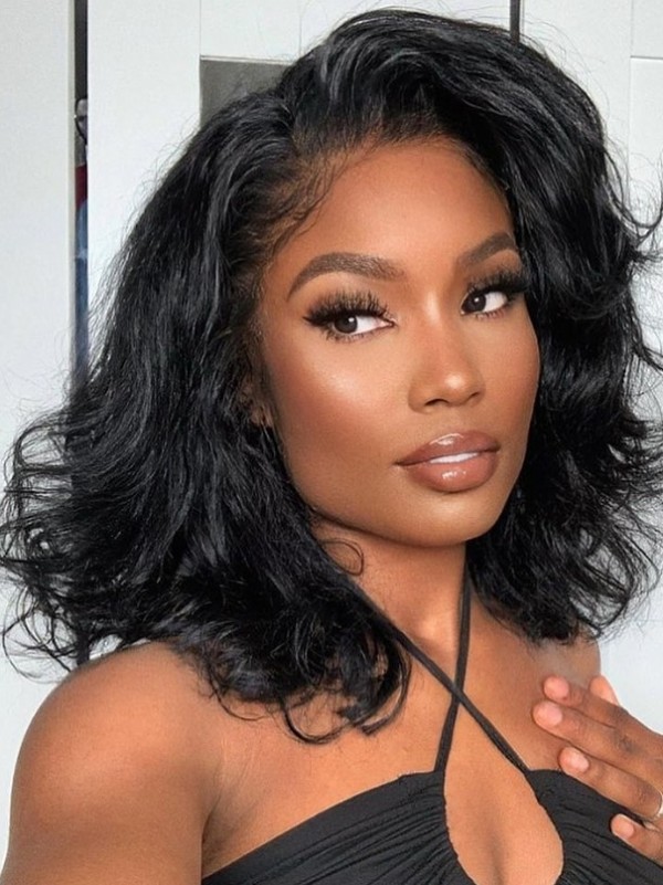 YSwigs Undetectable Dream HD Lace Bob Style Natural Wave 13x6 Lace Front Human Hair Wigs