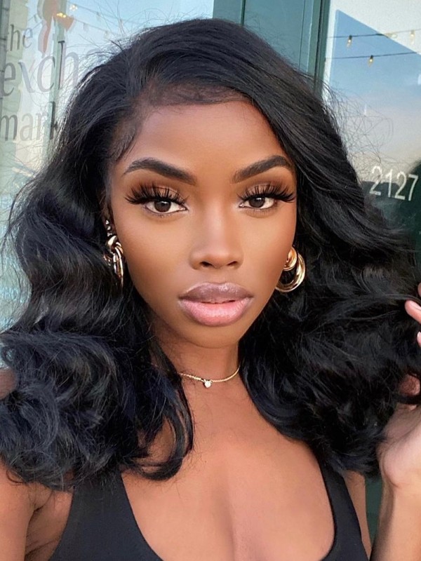 YSwigs Virgin Human Hair Undetectable Dream HD Lace Natural Wave  Lace Frontal Wig GX038