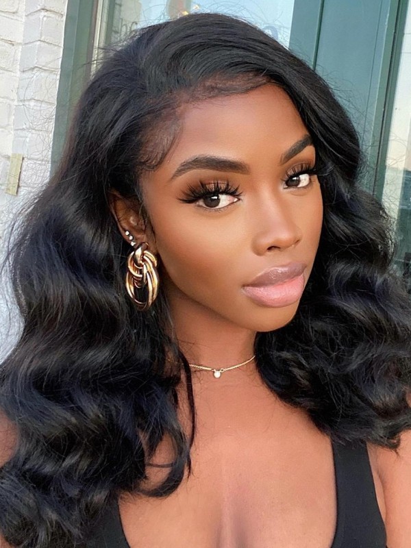 YSwigs Virgin Human Hair Undetectable Dream HD Lace Natural Wave  Lace Frontal Wig GX038