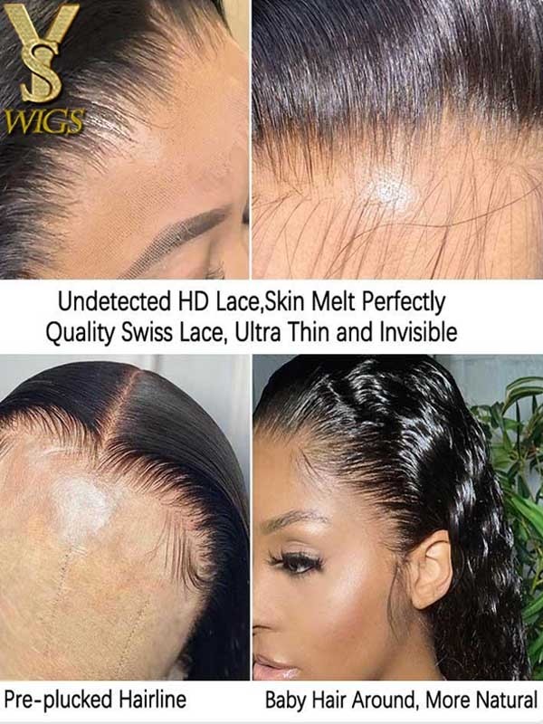 YSwigs Ombre Loose Wave Undetectable Dream HD lace Pre Plucked Human Hair 360 Lace Wig GX001