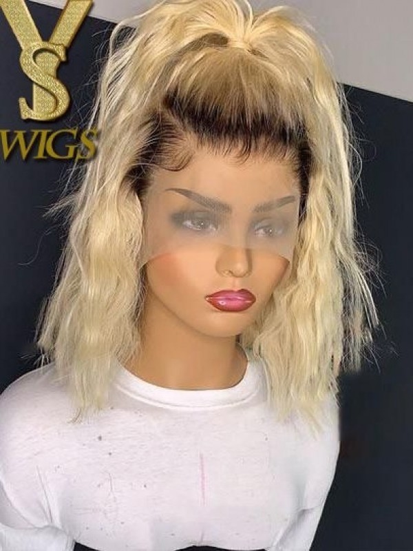 YSwigs Bob Brazilian Virgin Hair 13*4 Lace Front Human Hair Undetectable Dream HD lace Short Wigs HXQ011