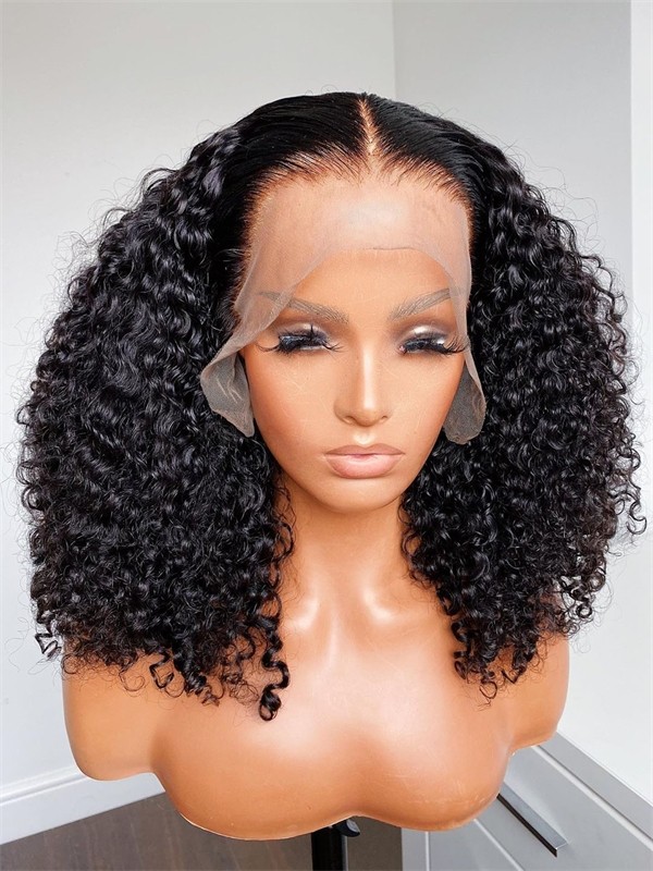 YSwigs Kinky Curly Wig 13x6 Curly Lace Front Human Hair Wigs for Women Brazilian HD Lace YS007