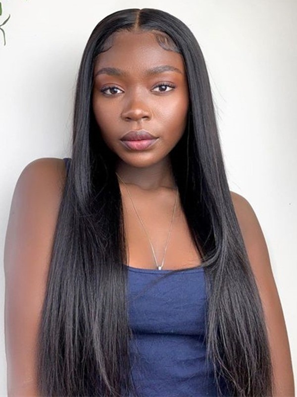 YSwigs Silky Straight Virgin Undetectable Dream HD Lace 150% Density Pre Plucked Brazilian Human Hair ,YS707