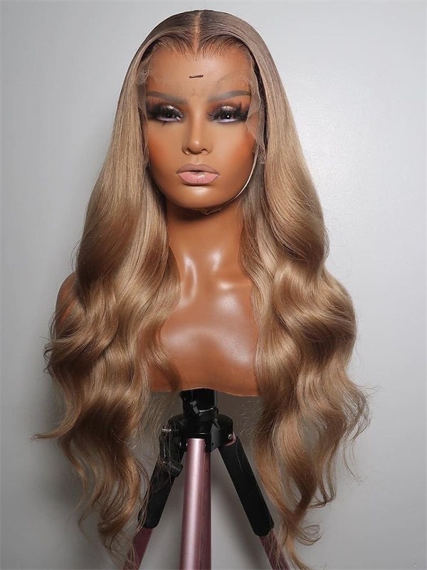 YSwigs 2021New Fashionable Color Ash Blonde Human Hair HD Lace Front Wigs WD015