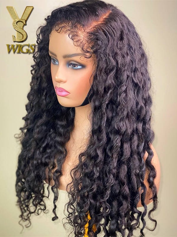 YSwigs 4C Curly Baby Hair Realistic Edges 13x4 Afro Curly HD Lace Front Wig NEW06