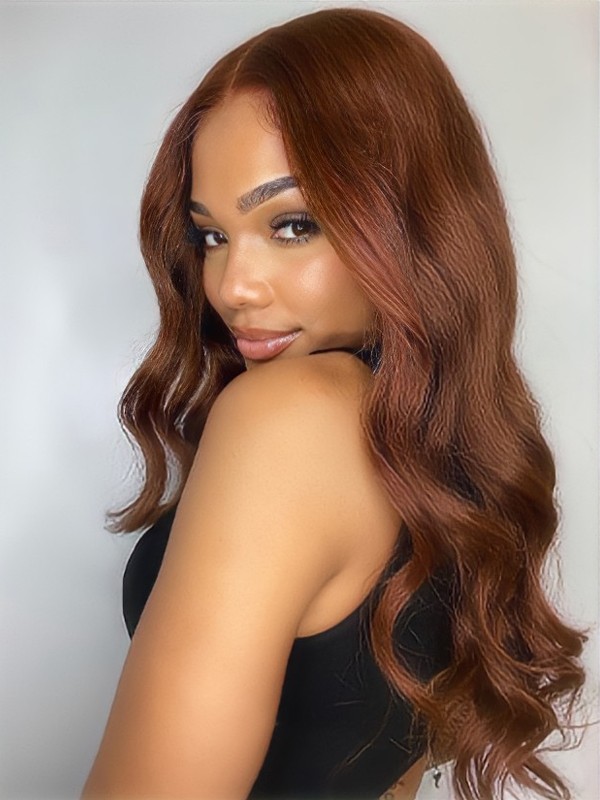 YSwigs 5×5 Undetectable HD Lace Brown Hair Virgin Brazilian Human Hair Wig CLS-10