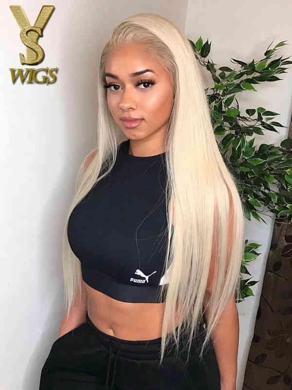 YSwigs Blonde Lace Front Undetectable Dream HD Lace Virgin Human Hair Wigs YS0527